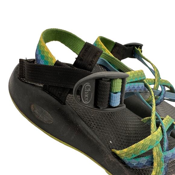 Chaco ZX2 Women's Green & Blue Sports Sandals Size 9 - Picture 9 of 9
